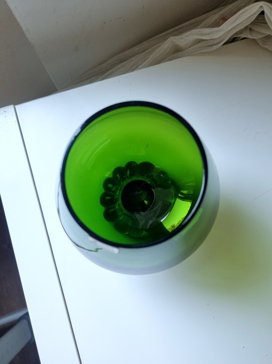 Raro calice vintage in vetro artistico verde svedese Åseda – scandinavo di metà secolo – aseda, Ciotole, Glass (photo 2 of 6)