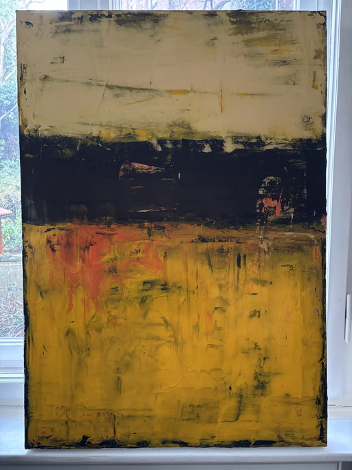 Tuscany, art painting, abstract, canvas