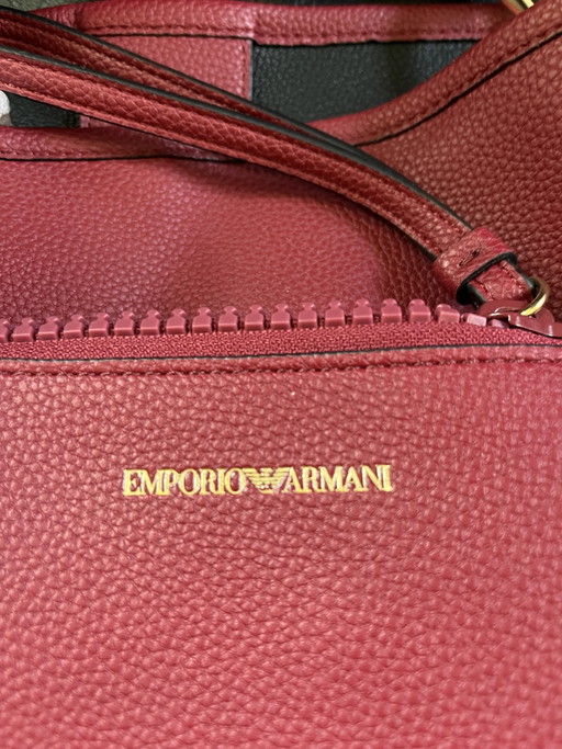 Armani rote Schultertasche – schoudertassen, Calfskin (photo 2 of 5)