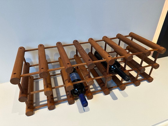 Image 1 of Vintage Danish design wine rack by Richard Nissen for Langaa Denmark