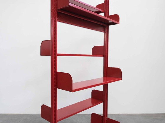 Image 1 of Set van 3 "RØDSTEN" planken in vintage industrieel design.