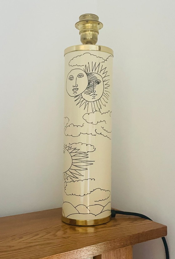 Rare Fornasetti table lamp – Metal, Brass (photo 4 of 12)