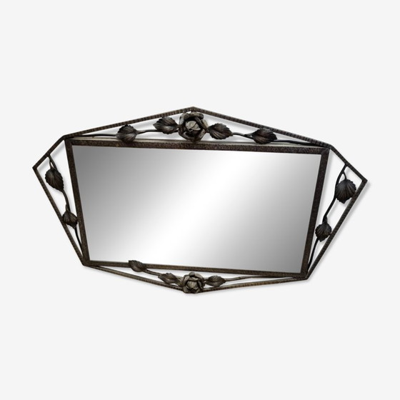 Image 1 of  Miroir bizauté Art Nouveau (69X47cm)