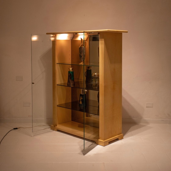 Aldo Tura Vetrina Razionalista in Pergamena mod. 2100, di Tura Milano 1970 – Vetrine, Glass (photo 24 of 27)