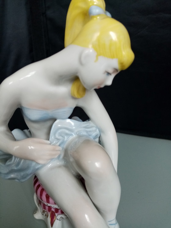 Image 1 of Oekraïens porseleinen ballerina figuur Yelena Yelochka jaren 60