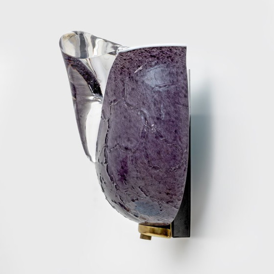 Image 1 of Coppia di applique moderne in vetro di Murano italiano di Mila Schon per Zonca, anni '80