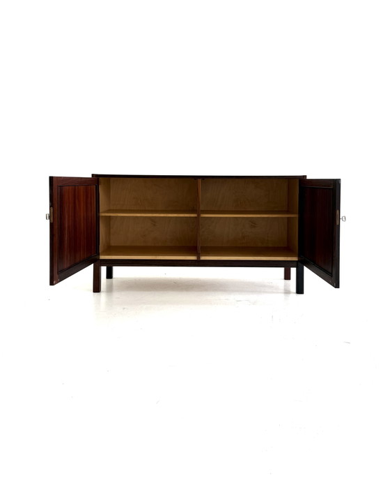 Vintage Danish Rosewood Sideboard/TV Cabinet, 1960s – Brass (photo 2 of 9)