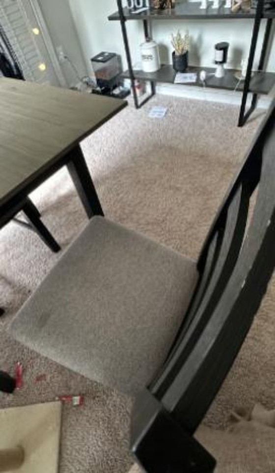 Image 1 of Dining table collapsible and 2 chairs