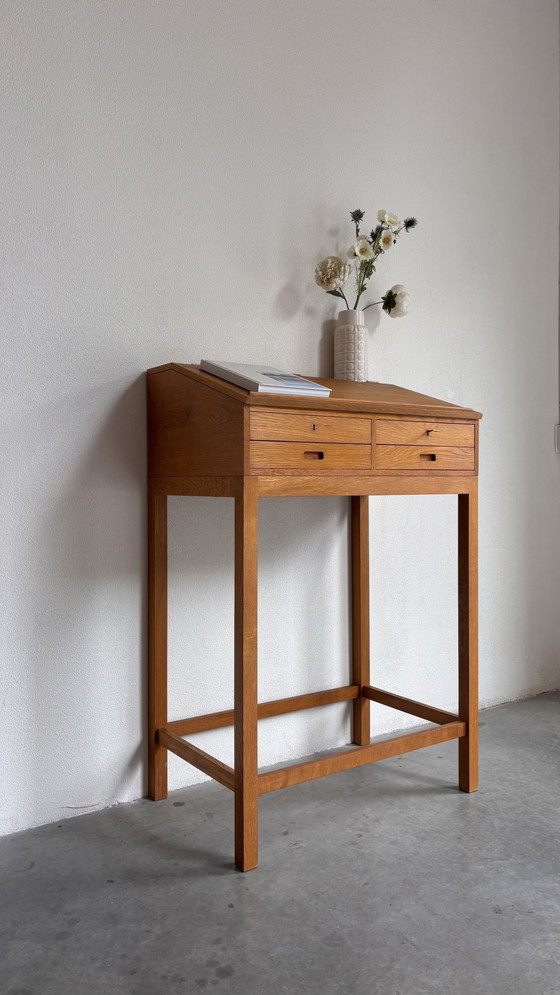 Image 1 of Vintage lectern - desk oak