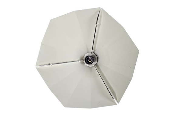Image 1 of Lampes D-L Hollande - Suspension pyramidale - métal - blanc - années 80