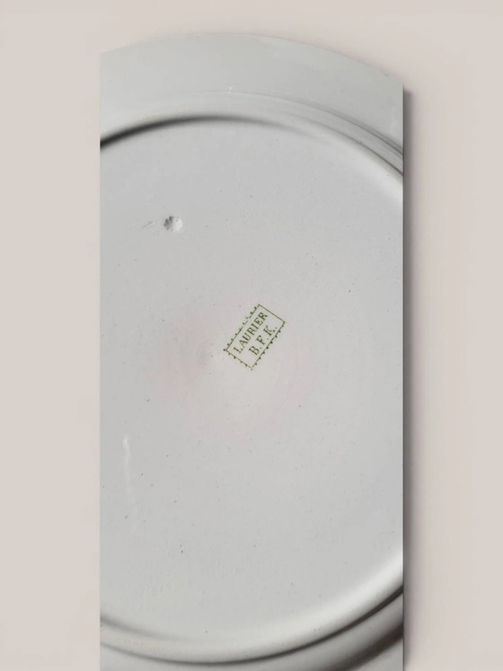 3 semi-deep plates in Boch Frères Kéramis earthenware. – Crockery, Porcelain (photo 9 of 11)