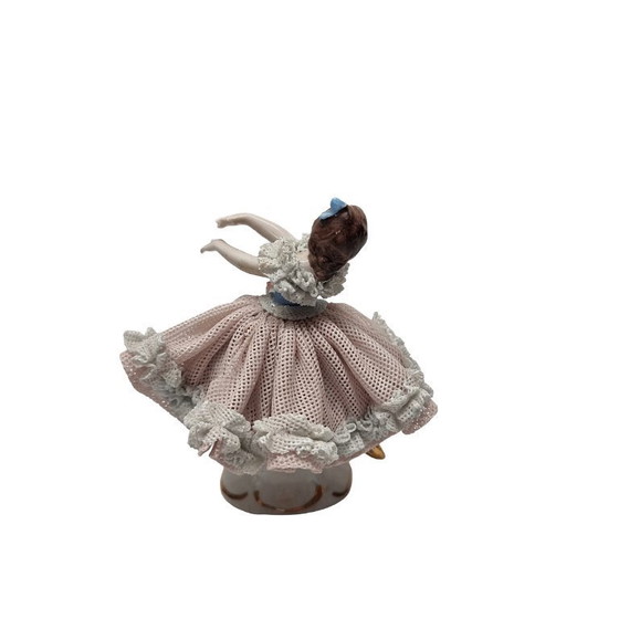 Image 1 of Vintage Duits porseleinen beeldje Dresden, 2e helft 20e eeuw