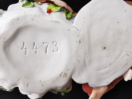 Image 1 of Plaue Thüringen Von Schierholz, superbe hand modeled porcelain Round bowl