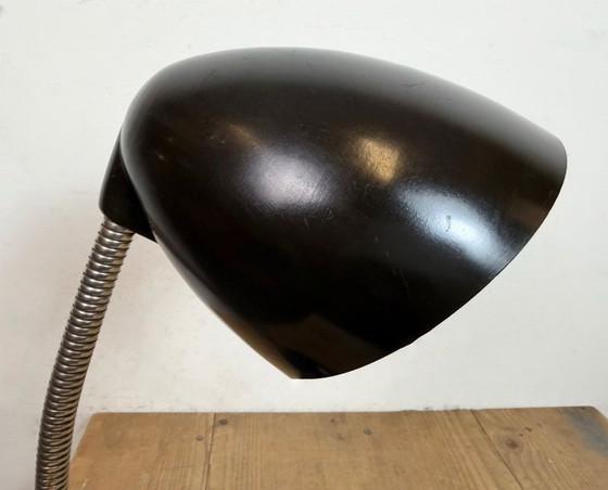 Image 1 of Vintage Brown Bakelite Gooseneck Table Lamp, 1950s