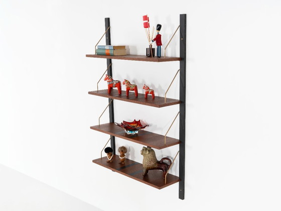 Modulaire eikenhouten wandkast, Deens design, jaren 60, gemaakt in Denemarken – Boekenkasten, Wood (photo 6 of 12)