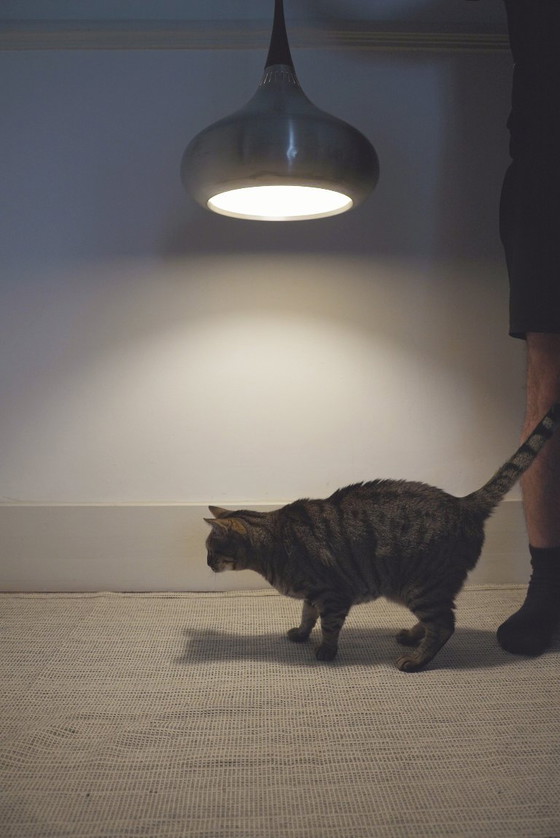 Image 1 of  Lámpara colgante de aluminio Fog & Mørup Orient Jo Hammerborg Iluminación danesa de mediados de siglo años 60 