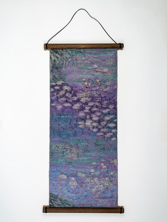 Image 1 of The "Giverny Dream" Scroll | Impressionist Silk Tapestry