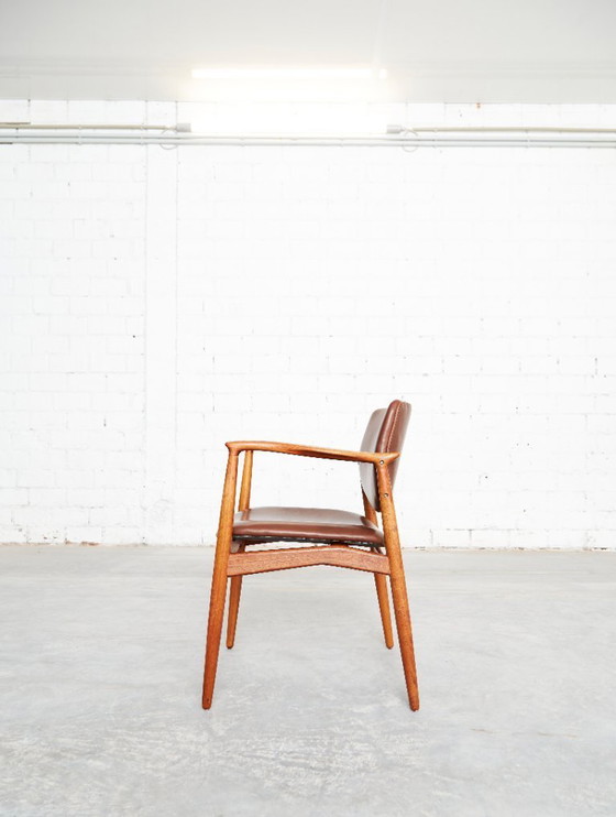 Image 1 of Sedia da capitano vintage in teak di Erik Buch per Ørum Møbler