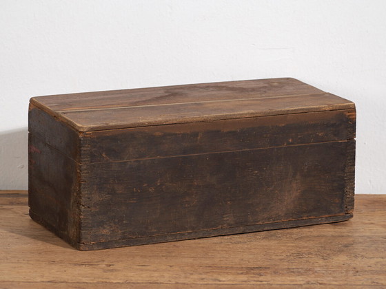 Antiker rot lackierter Koffer (ca. 1900) #40 – Aufbewahrungsschrank (photo 34 of 39)