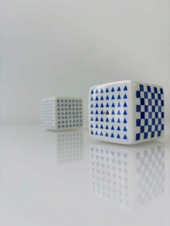 Set sale e pepe con design grafico blu – Accessori da tavola, Porcelain (photo 8 of 8)