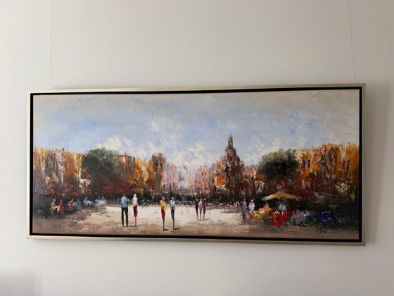 Image 1 of Henry Brand - Cityscape - Oil on canvas