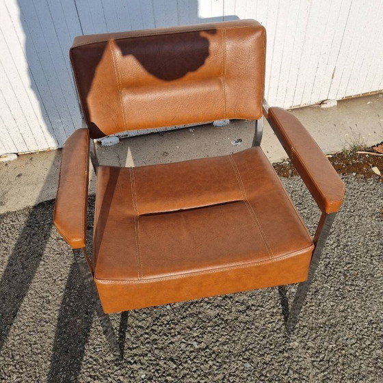 Image 1 of Poltrona M.Baughman, similpelle arancione, 1960