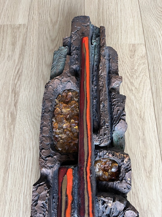 Image 1 of Brutalistische jaren 60 wandlamp