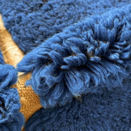 Traditioneller handgeknüpfter Beni-Ouraine-Teppich, blau, Größe 250 x 150 cm – Ahrend, Teppiche & Läufer, Wool (photo 4 of 5)