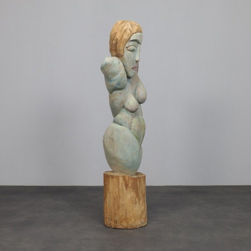 Sculpture en bois sculpté de Tom de Munk-Kerkmeer, Australie, années 1990