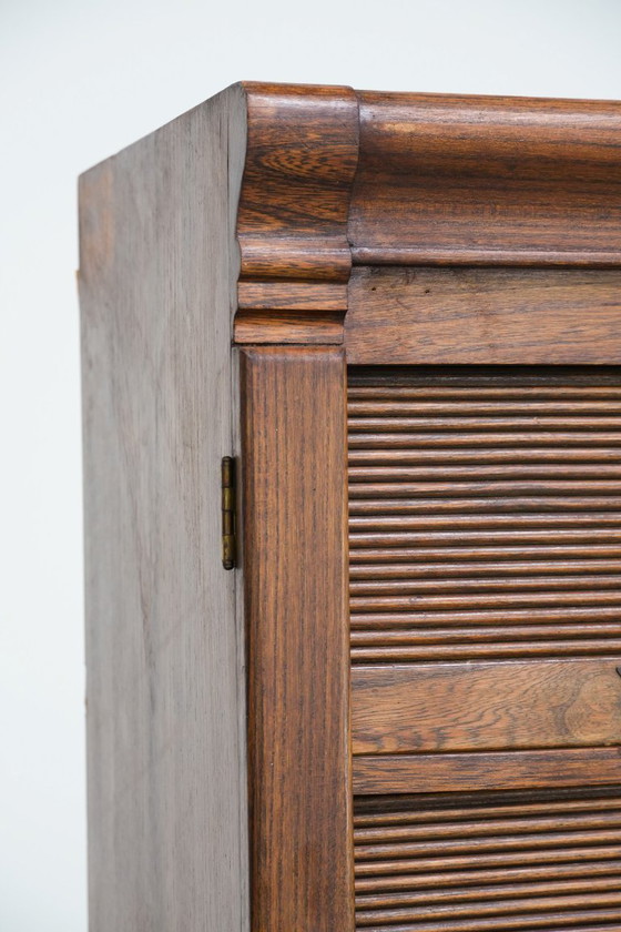 Image 1 of Antique filing cabinet / notary cabinet made of oak from the late 19th / early 20th century