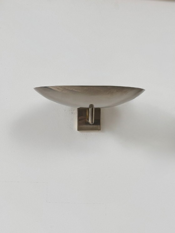 Image 1 of Coppia di applique vintage, metallo cromato, Francia, 1970