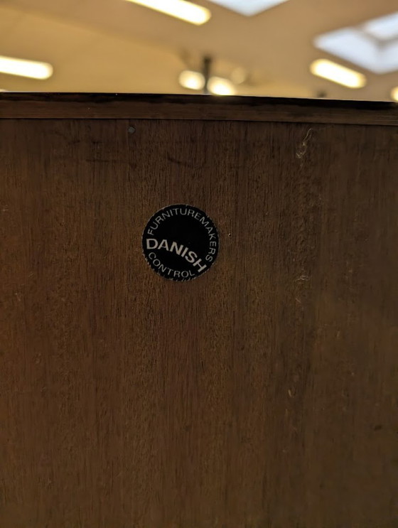 Image 1 of Meuble vinyle vintage en palissandre, fabriqué par Kai Winding pour P. Jeppesen Mobelfabrik, années 1960