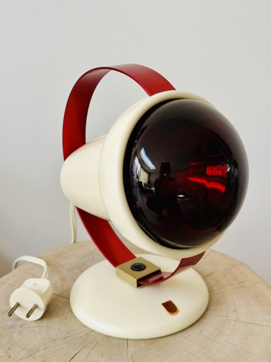 Image 1 of Philips Infrared Lamp Type 7529 – Space Age Design – 1960s – Original & Working