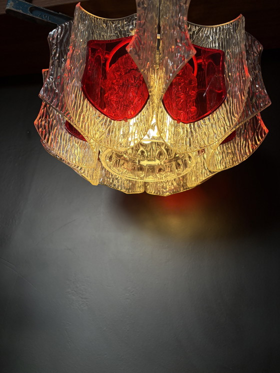 Image 1 of Lampada a sospensione vintage Marbach anni '60 (rossa, era spaziale)