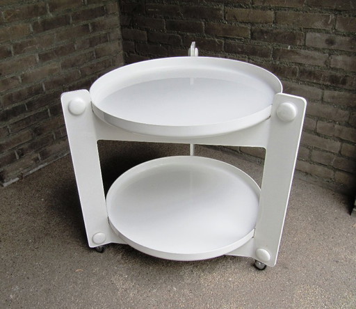 Design Kunststof Trolley, Luigi Massoni voor Guzzini, 70’s