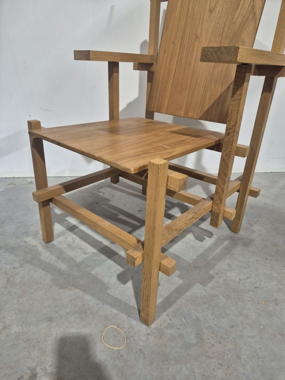 Interpretation of a rietveld chair, Armchairs, Wood, Brown (photo 2 of 7)