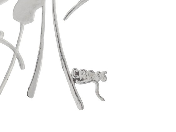 Image 1 of Suspension - Style Hollywood Regency - « Croix » - couleur or - dorée - années 60