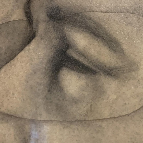 Gerard Daran, Male Faces, 3 Men, Mixed Media, 1970s – Paintings & Drawings (photo 12 of 14)