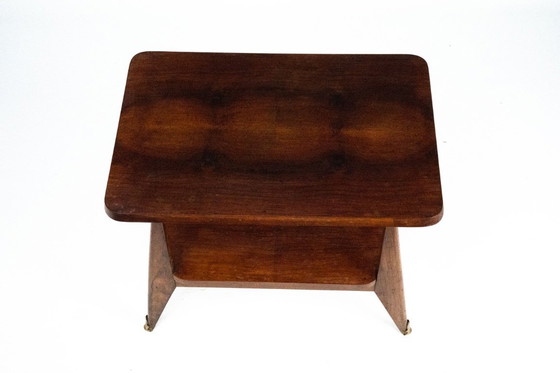 Image 1 of Mesa auxiliar italiana de madera de mediados de siglo. Italia, década de 1950.