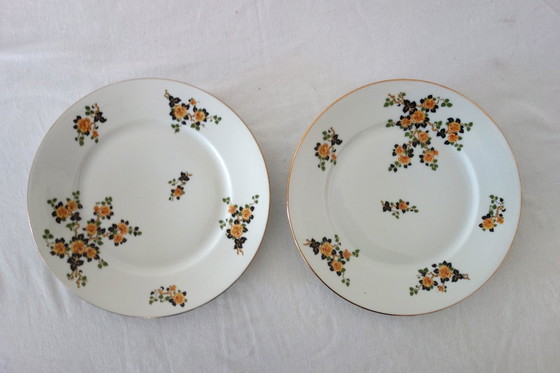 Image 1 of 2 dinner plates, soup plates, dessert plates and Legrand Limoges 1920 serving dish