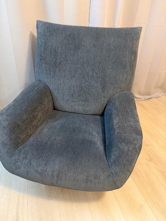 Edra Standard 3-Seater Sofa & 2 Edra Chiara Armchairs SET, Anthracite Grey Designer Set, Seating area, Metal (photo 6 of 8)
