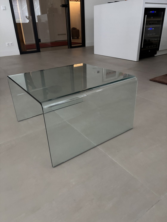 Image 1 of glazen tafeltje