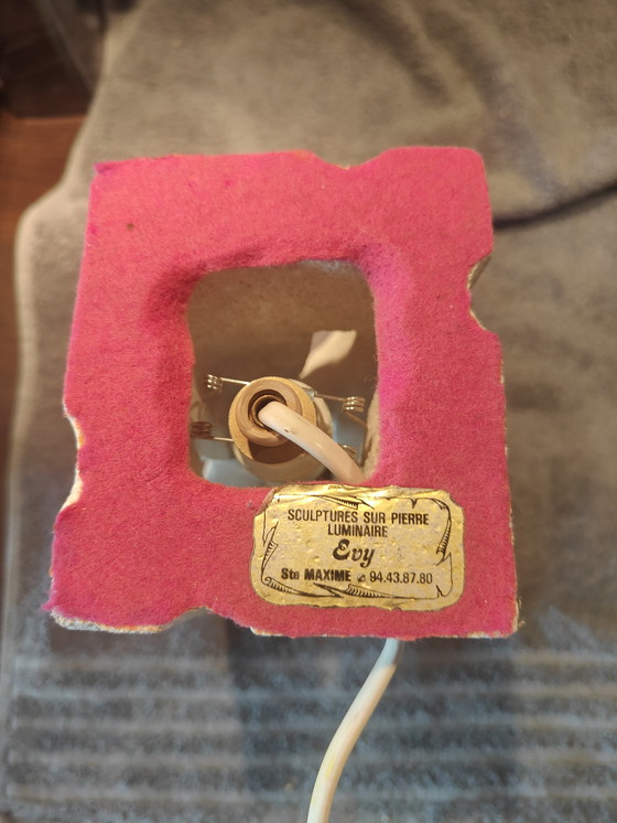 Image 1 of Lampe Luminaire  Sculpture - Signée "Evy