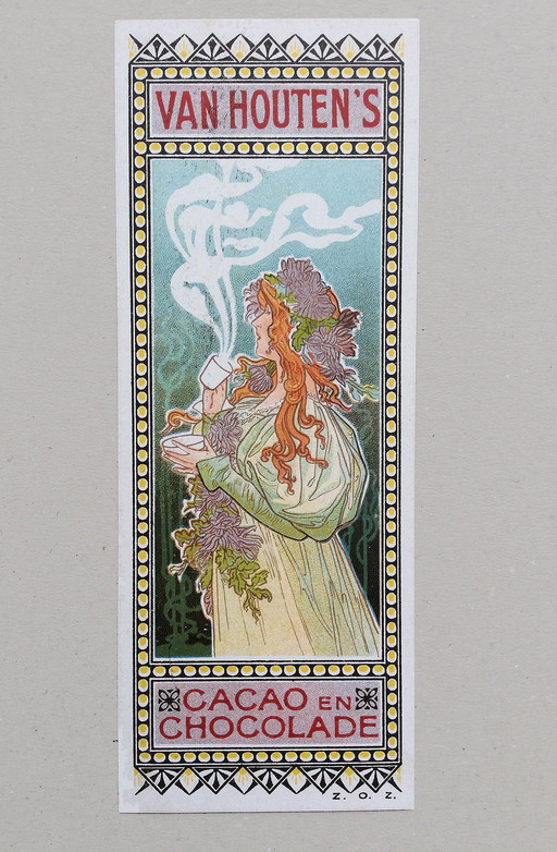 Henri Privat-Livemont - Of Wooden Cocoa Original Mini Poster Lithograph