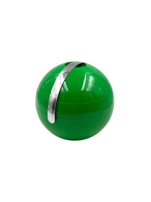 Space Age Green Ice Bucket, Guzzini Italy, ca. 1970s