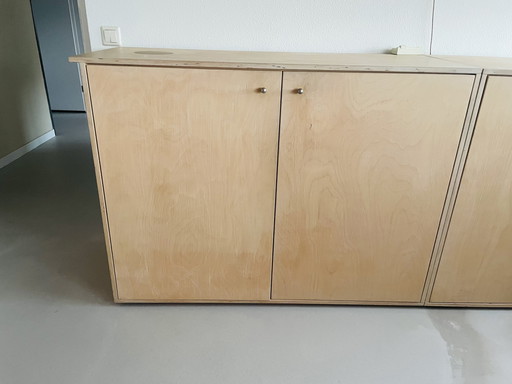 Buffet en bois en deux parties