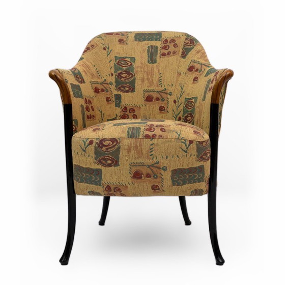 Image 1 of Paire de fauteuils italiens Giorgetti « Progetti », années 1980