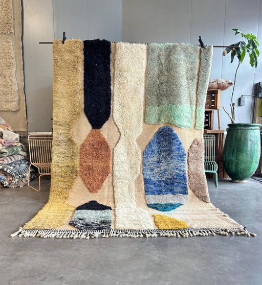 Handgeknüpfter Berberwollteppich, 250 cm x 150 cm