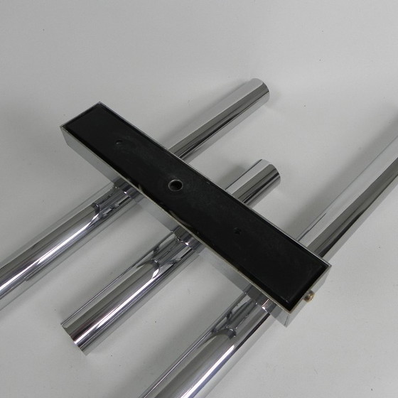Image 1 of TeDe light wall lamp with 3 chrome cylinders, 1970s