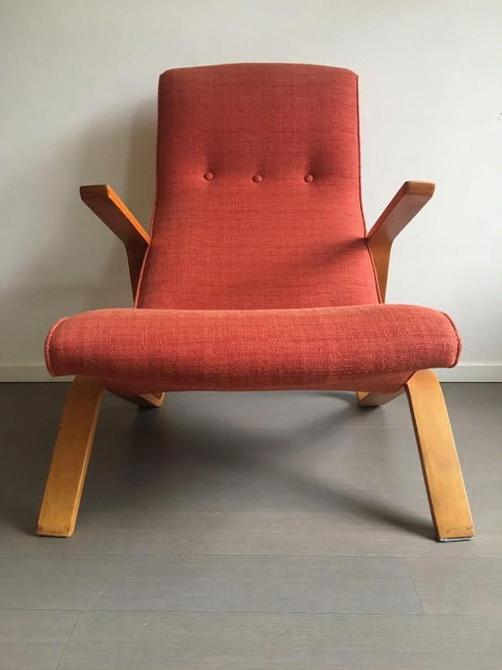 Grasshopper Lounge Chair by Eero Saarinen for Knoll International, 1950s, Kill International, Armchairs, Wood (photo 5 of 9)